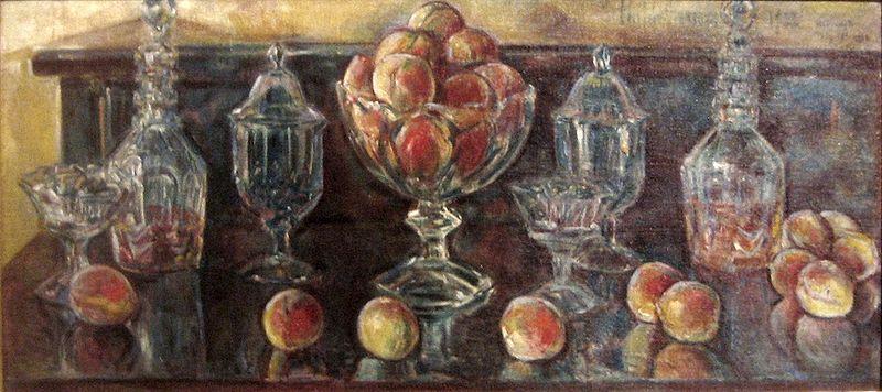 Childe Hassam Still Life with Peaches and Old Glass Spain oil painting art